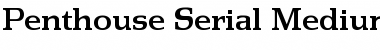 Penthouse-Serial-Medium Font