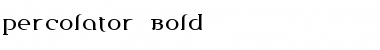 Percolator Bold Regular Font
