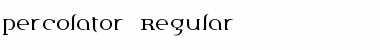 Percolator Regular Font