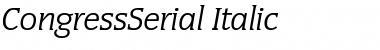 CongressSerial Font