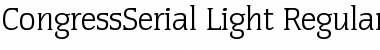 CongressSerial-Light Font