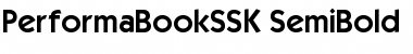 PerformaBookSSK SemiBold Font