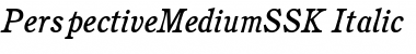 PerspectiveMediumSSK Italic Font