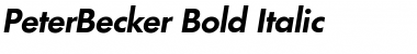 PeterBecker Bold Italic