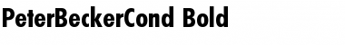PeterBeckerCond Font