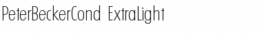 PeterBeckerCond-ExtraLight Regular