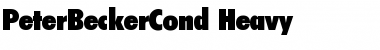PeterBeckerCond-Heavy Regular Font