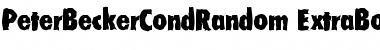 PeterBeckerCondRandom-ExtraBol Font