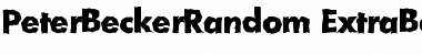 PeterBeckerRandom-ExtraBold Regular Font