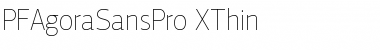 PF Agora Sans Pro XThin Font