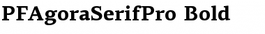 PF Agora Serif Pro Bold