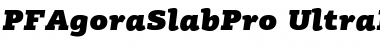 PF Agora Slab Pro UltraBlack Italic