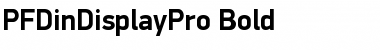 PF DinDisplay Pro Bold Font