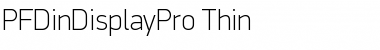PF DinDisplay Pro Thin Font