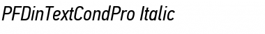 PF Din Text Cond Pro Font