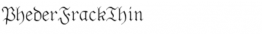 PhederFrackThin Font