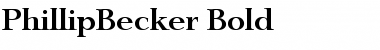 PhillipBecker Bold Font