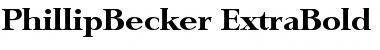 PhillipBecker-ExtraBold Font