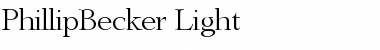 PhillipBecker-Light Font