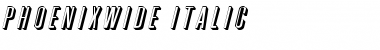 PhoenixWide Italic Font