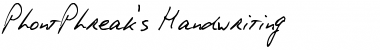 PhontPhreak's Handwriting Regular Font