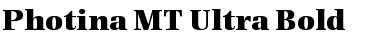 Photina MT Ultra Bold Regular Font