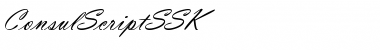 ConsulScriptSSK Regular Font