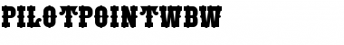 PilotPointWBW Regular Font