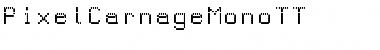 PixelCarnageMonoTT Regular Font