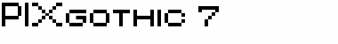 PIXgothic_7 Font