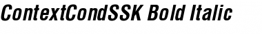 ContextCondSSK Bold Italic