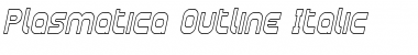 Plasmatica Outline Italic Font