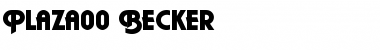 Plaza00 Becker Regular Font