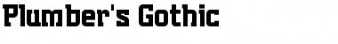 Plumber's Gothic Font