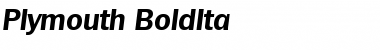 Plymouth-BoldIta Font