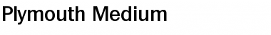 Plymouth-Medium Font