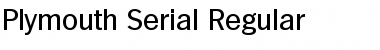 Plymouth-Serial Font