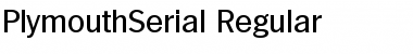 PlymouthSerial Regular Font