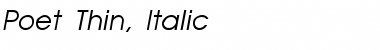 AvantGarde-Thin-Italic Font