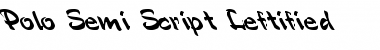 Polo-Semi Script Leftified Font