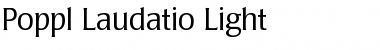 Poppl-Laudatio Regular Font