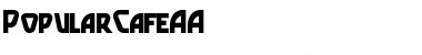 PopularCafeAA Regular Font