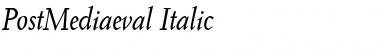 PostMediaeval RomanItalic Font