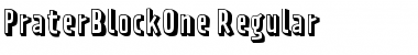 PraterBlockOne-Regular Regular Font