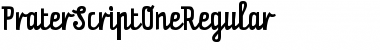 PraterScriptOneRegular Font