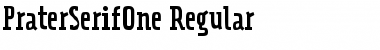PraterSerifOne-Regular Font