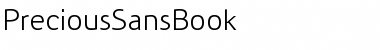 PreciousSansBook Regular Font