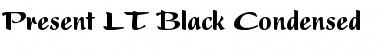 Present LT BlackCondensed Regular Font