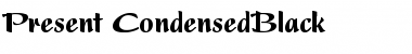 Present-CondensedBlack Font