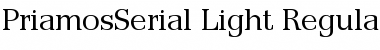 PriamosSerial-Light Font